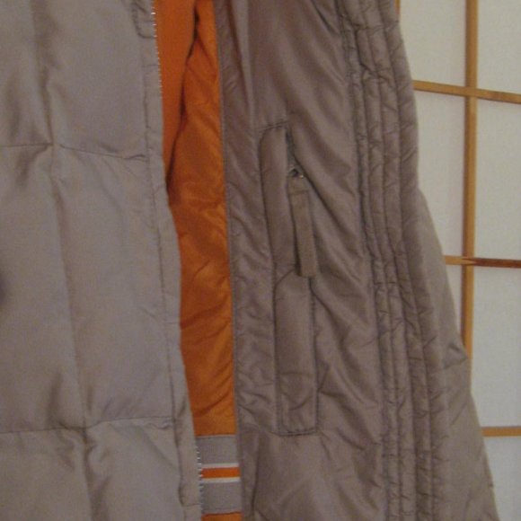 GAP Women's Quilted Long Puffer Parka Jacket, #54023, Size XS Small, Beige Tan - Picture 11 of 11